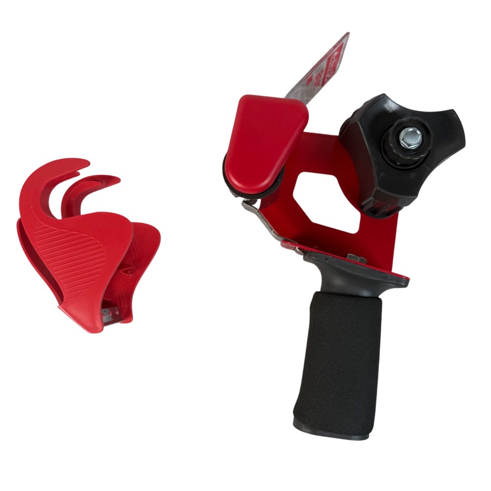 Scotch H180 Industrial Tape Dispenser Red Heavy Duty Packing Gun Bundle - Picture 2 of 5